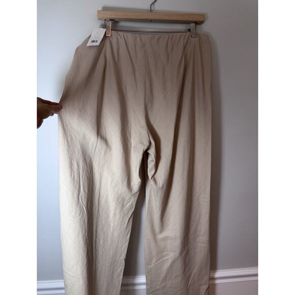 Vince High Waist Cotton Bias Pull On Pant XL In Wok Light Khaki NWT $365 - Picture 2 of 12